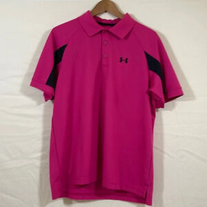 Men’s Under Armour pink Breast Cancer short sleeve shirt L